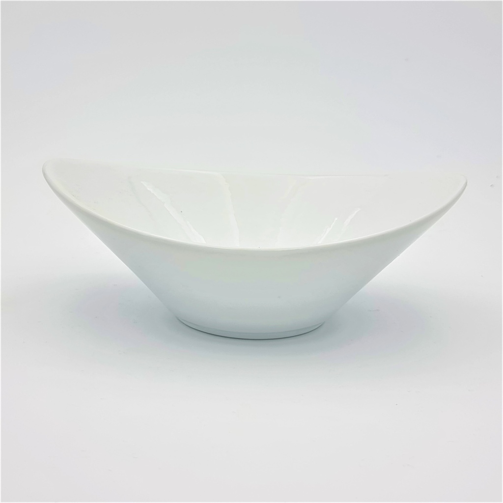 16x - Bol ovale - blanc - 20cm