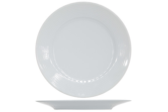 10x - 21cm - Assiette Berlin - dessert et entremets - blanche