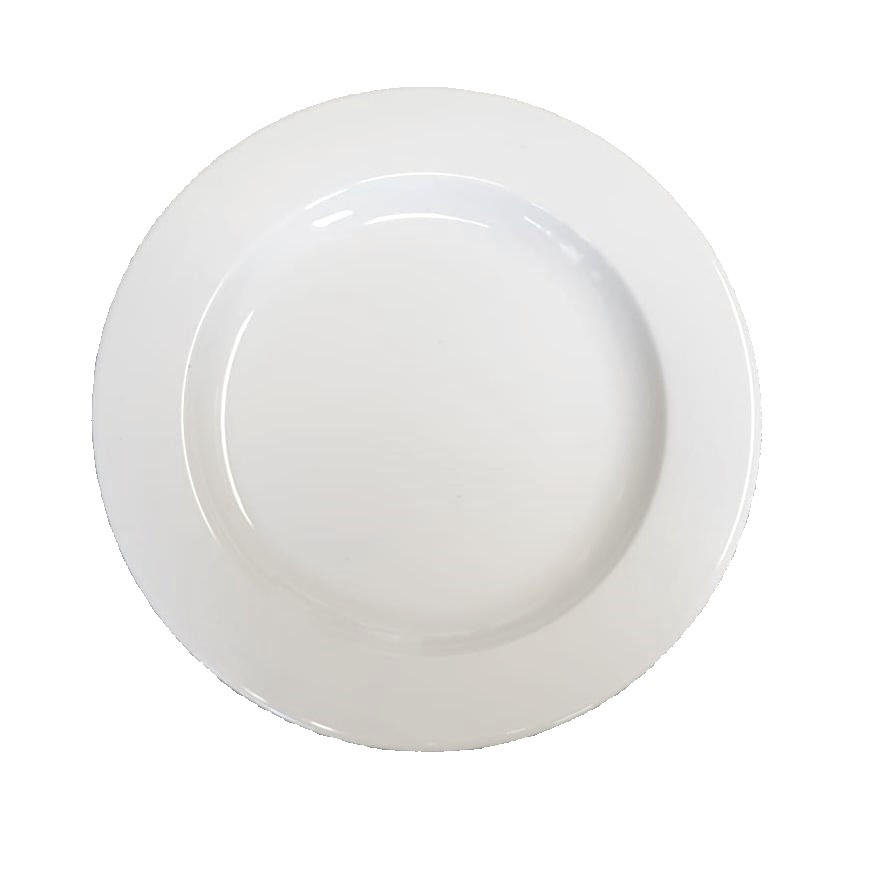 10x - 26cm - Assiette Paris - blanche