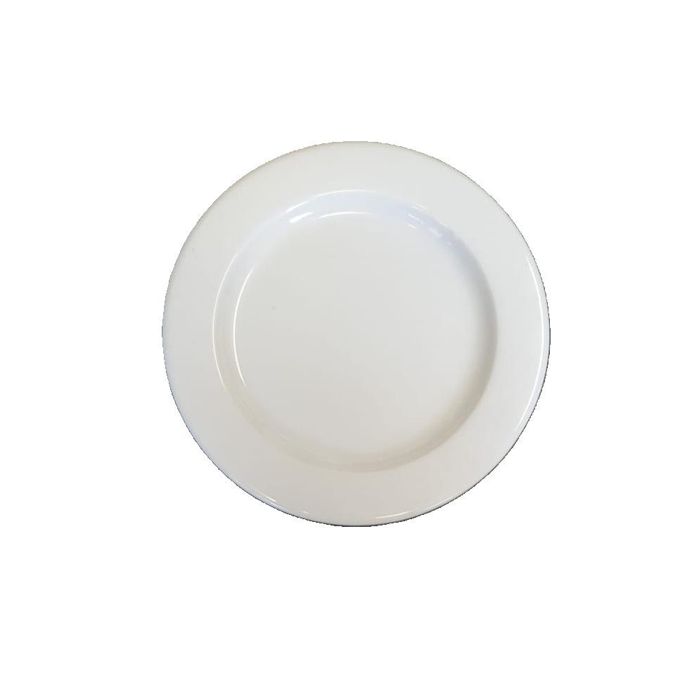 10x - 21cm - Assiette Paris - desserts et entremets - blanche