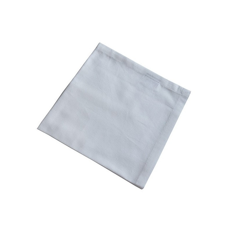 10 x - Serviette - blanche - tissus