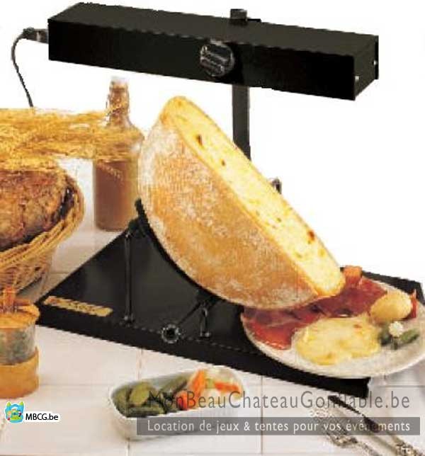 Appareil raclette Traditionnel "Demi roue" - 4 à 10 pers. - location