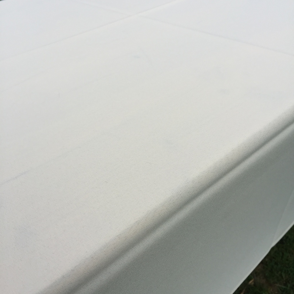 Nappe 175 x 175 - Blanche - carrée - table de banquet - location
