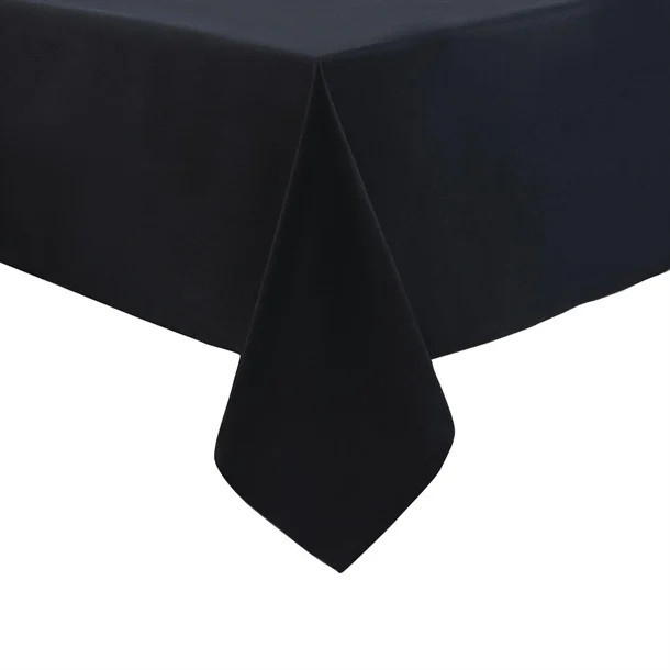 Nappe 280 x 130 - Noire - rectangulaire - tables de banquet - location