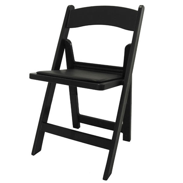Chaise Cécile noire pliante - location