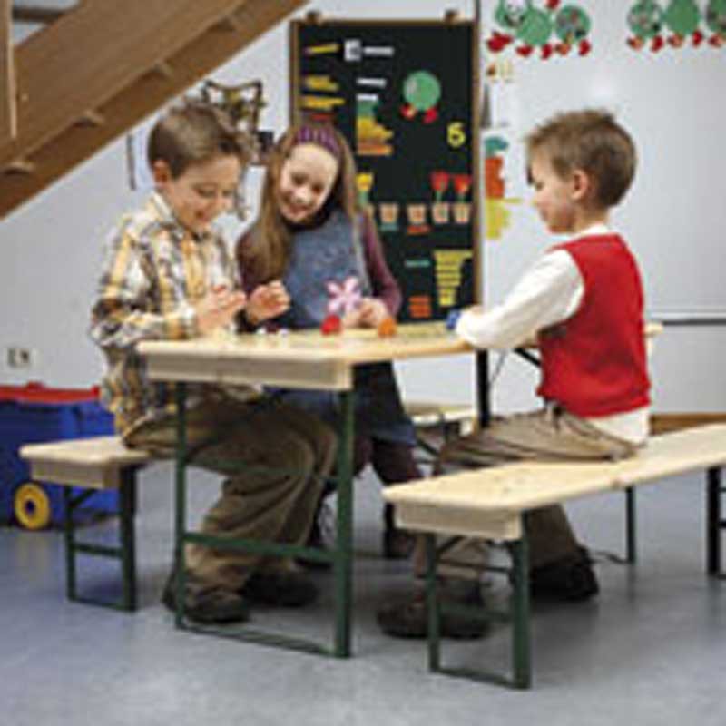 Mini Table de brasserie - Ensemble table et bancs pour enfant - location