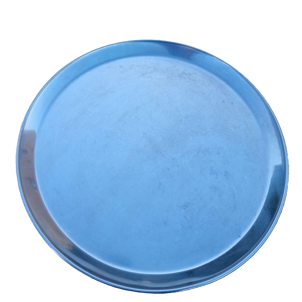Plateau sommelier - rond -  Inox - location à la pièce