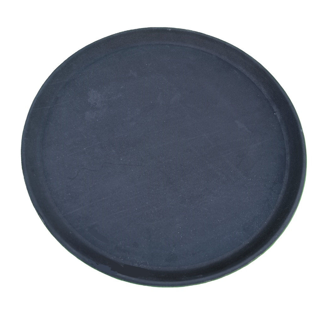[Plateau rond noir] Plateau - rond - noir mélamine - location à la pièce