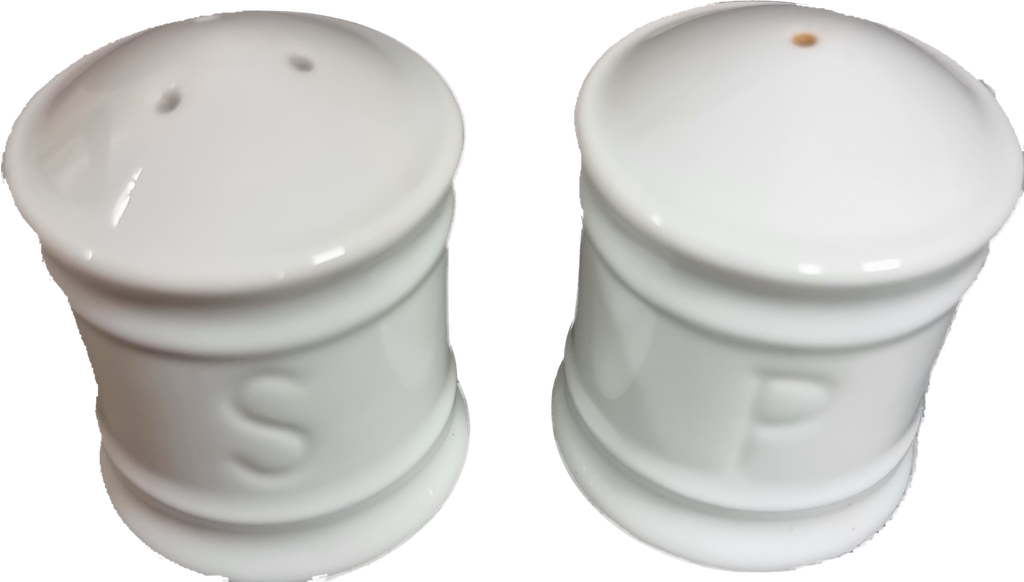 Set poivrier et salière - porcelaine