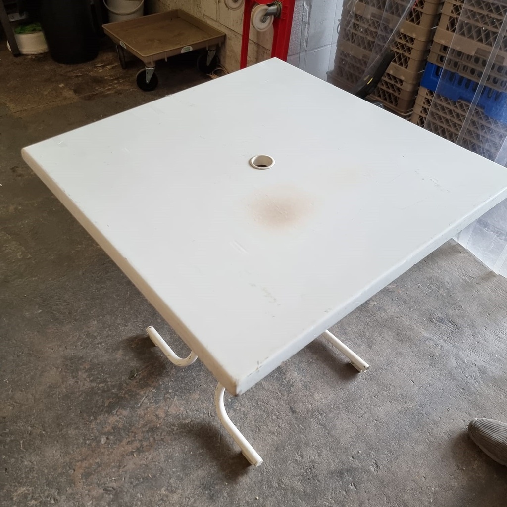 Table - plateau carré - pliable - location