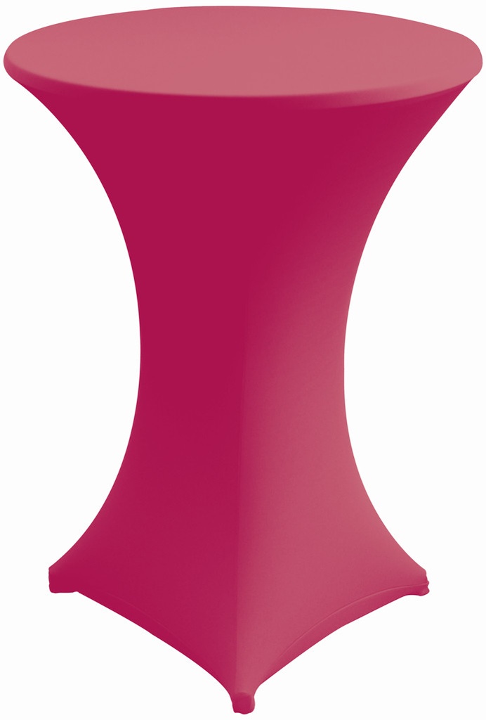Nappe Fuchsia Stretch pour table de bar haute / MD - location