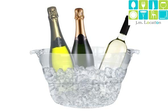 [Vasq plexi 3btl] Vasque / seau à champagne - plexi - location